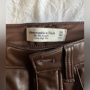 Abercrombie & Fitch Brown Leather Pants